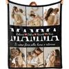 Bemaystar Coperta Personalizzata con Foto, Coperta Personalizzata per la Festa della Mamma, Coperta Personalizzata con 6 Foto e Testo, Coperta di Flanella Personalizzata per Mamma, Festa della Mamma