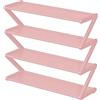 Jorzer Piccola scarpiera a 4 ripiani a forma di Z per bambini spesso impermeabile organizer stretto installazione semplice stoccaggio bambini per camera da letto armadio forniture
