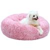 MDDK DY Cuscino per cani, Cuccia Cane interno Morbida Rotonda, Anti-ansia e soffice cuccia gatto, Base Antiscivolo e Lavabile, 50 cm Rosa