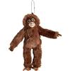 Huyeruie Peluche Orango - Ciondolo di peluche unico in cotone | Peluche di Orango | Ornamento morbido di peluche da appendere, divertente decorazione di peluche Gorilla per borsa, zaino, borsa, chiave 'aut