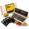 DIBYS Mini Kit Spezie per Whisky | 12 Botanico per Cocktail Fai-Da-Te | Set Whiskey con 4 Carte Ricetta, Lessico delle Spezie e Scatola in Legno | Kit Whisky Regalo per Uomo e Donna | Infusione