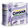 Carta Corona Carta Igienica Corona Profumo Di Lavanda | 4 Maxi Rotoli, 2 Veli, Pura Cellulosa