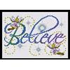Design Works Tobin Believe Counted Cross Stitch Kit-5X7 14 Count