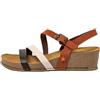 ART 1930 I Live, Sandali con zeppa Donna, Multi Honey, 39 EU