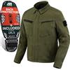 SHIMA Giro Jacket Giacca Moto Uomo AirForce Paraschiena Giubbotto Protezioni Estiva Giacche Ventilato Leggero Motociclista Abbigliamento Protezione Stretch Urbano (Uomini, Khaki, S)