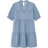 Pepe Jeans Lush Jr, Vestito Bambine e ragazze, Blu (Denim),6 anni