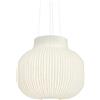 Muuto - Sospensione Strand - Bianco - Resina cocoon - Designer Benjamin Hubert