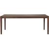 Ethnicraft - Tavolo rettangolare Bok - Marrone - Teak massello tinto marrone - Designer Alain van Havre