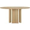 Ethnicraft - Tavolo rotondo Roller - Legno naturale - Rovere massello - Designer Jacques Deneef
