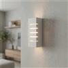 Applique da Parete E14 RIFT Rettangolare in Gesso Pitturabile