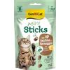 Gimcat Mini Sticks Snack per Gatti - 50 gr - Con Tacchino e Formaggio