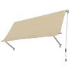 DEODATO Tenda da sole senza cassone beige 250x250 cm