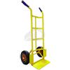 DEODATO Carrello portapacchi a due ruote piene portata 200 kg giallo