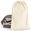 Westford Mill Sacchetto in cotone con chiusura a doppia coulisse Premium Cotton L personalizzate o neutre