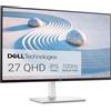 Dell S2725DS 27 QHD (2560x1440) Monitor, 100Hz, IPS, 4ms, 99% sRGB, Regolabile in Altezza, Altoparlanti integrati, DisplayPort, 2x HDMI, 3 Anni di Garanzia, Bianco