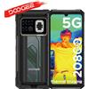 DOOGEE Premiere mondiale DOOGEE Fire 6 Max 5G Rugged Phone Thermal Imaging dimensione 7050 torcia 6.72 - 8GB 256GB Silver