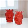 Ceramiche di Caltagirone Sofia Testa di Moro h 15 cm - 15 cm / Rosso Fuoco