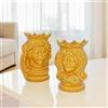 Ceramiche di Caltagirone Sofia Testa di Moro h 15 cm - 15 cm / Senape