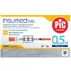 Pic - Insumed Siringa Insulina 0.5 Ml G29 12.7 Mm Confezione 30 Pezzi