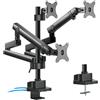 MACLEAN Supporto per 3 monitor Maclean con 2xUSB3.0, 17-27'', 3x7kg, vesa 100x10 [MC-811]