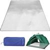 Tkxjry 200x200cm Tappetino isolante in alluminio, Coperta da Campeggio Foglio di Alluminio, Tappetino isolante pieghevole in alluminio, Materassino isolante in alluminio, per Campeggio, Spiaggia, Yoga