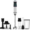 Cecotec Frullatore a Immersione Power Titanblack 1500 XL Perfectcream&Crush, 2300 W, 4 Lame Rivestimento Titanio Nero, Piede XL, Bicchiere 700 ml con Coperchio, Aste e Tritatutto con Becco Ghiaccio