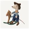 Topo cowboy sul cavallo a dondolo Maileg