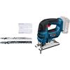 Bosch Professional 06015A6100 Gst 18V-Li B Seghetto Alternativo a Batteria, 2700 Corse/Min, Ioni di Litio, 4 Ah, 0-45°, Senza Batterie, in Cartone, 18 V, Versione con Staffa