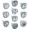 G Decor - Set di 10 pomelli in ceramica, stile vintage shabby chic antico