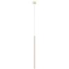 SOLLUX lighting Lampada Da Soffitto Lampada Da Sospensione Di Acciaio 1 Paralume 8 x 8 x 114 cm Beige Pastelo