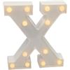 JANDEI - Lettere LED, Numeri Luminosi, Figura a Cuore, 22cm, con Luce Calda per Decorazione e Atmosfera, Luci Notturne Scrivania, Compleanni, Matrimoni, Vetrine. Funzionano con batterie AA (X)