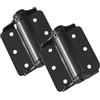 National Hardware N114-975 - Cerniere regolabili a molla, colore: Nero