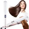 Oskuglin Piastra per Capelli,Temperatura Regolabile 100°C-230°C, Piastre Ioniche di Titanio, Riscaldamento In Soli 10 Secondi, Display LCD Chiaro, Ideale Per Capelli Lisci, Ricci e Mossi