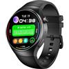 Zephyrion Smartwatch 4G Android con telefono GPS, navigazione in tempo reale, 2 GB di RAM, 16 GB di ROM, touch screen AMOLED da 1,43 pollici, fitness tracker con frequenza cardiaca, Wi-Fi/SIM (nero)