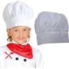 FIESTAS GUIRCA | Cappello da Cuoco per Bambini (Taglia Unica) - Cappello da Chef per Feste in Maschera e Giochi di Ruolo - Accessorio Ideale per Bambini in Feste di Cucina e Carnevale - Bianco