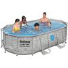 Bestway Piscina Fuori Terra Ovale 427x250 con Copertura Pompa Filtro Cartuccia Scaletta
