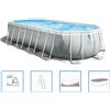 Intex - Set Piscina Ovale 610x305x122 cm 26796GN Prism Frame