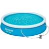 Bestway Piscina gonfiabile rotonda 366x76cm pompa filtro fuori terra fuoriterra - Bestway