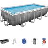Bestway - piscina c/telaio completa 488X244X122H 56996