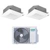 Hisense - Climatizzatore Condizionatore Dual Split Inverter a Cassetta 9+12 con 2AMW42U4RGC R-32 Wi-Fi Optional 9000+12000 con Telecomando e Pannello