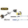 Alpina Decespugliatore + Tagliasiepi + Motosega/Troncarami/Tagliarami + Disco girevole 3 denti a scoppio 25,4cc Alpina tb 250 j Multi
