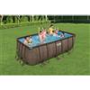 Bestway - Piscina Power Steel Rattan - 4.12 x 2.01 x 1.22 m