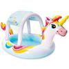 Intex 58435NP - Piscina Gonfiabile Unicorno con Spruzzino, Vinile, Multicolore,254x132x109 cm - Intex