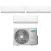 Hisense - Climatizzatore Condizionatore Trial Split Inverter serie hi-comfort 7+9+12 con 3AMW52U4RJC R-32 Wi-Fi Integrato 7000+9000+12000