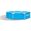 Intex - 28205NP - Piscina Fuori Terra Metal Frame Rotonda, 1828 l, Acciaio e pvc, Azzurro, 244x51 cm