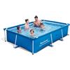 Bestway - Piscina per Bambini Rettangolare 259x170 Frame Fuoriterra Senza Filtro