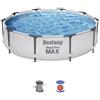 Bestway - Piscina Rotonda Steel Pro max 56408 - 305x76cm con Filtro a Cartuccia
