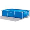 Intex - 28272NP - Piscina Fuori Terra Rectangular Frame Rettangolare, 3834 l, Acciaio e pvc, Blu, 300x200x75 cm