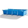 Intex - 28274NP - Piscina Fuori Terra Rectangular Frame Rettangolare, Pompa Filtro 2006 L/h, 7127 l, Acciaio e pvc, Blu, 450x220x84 cm