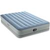 Intex 64159 - Materasso Gonfiabile Dura-Beam Mid-Rise Comfort Matrimoniale, con Pompa usb, pvc, Grigio e Azzurro, 152x203x36 cm - Intex